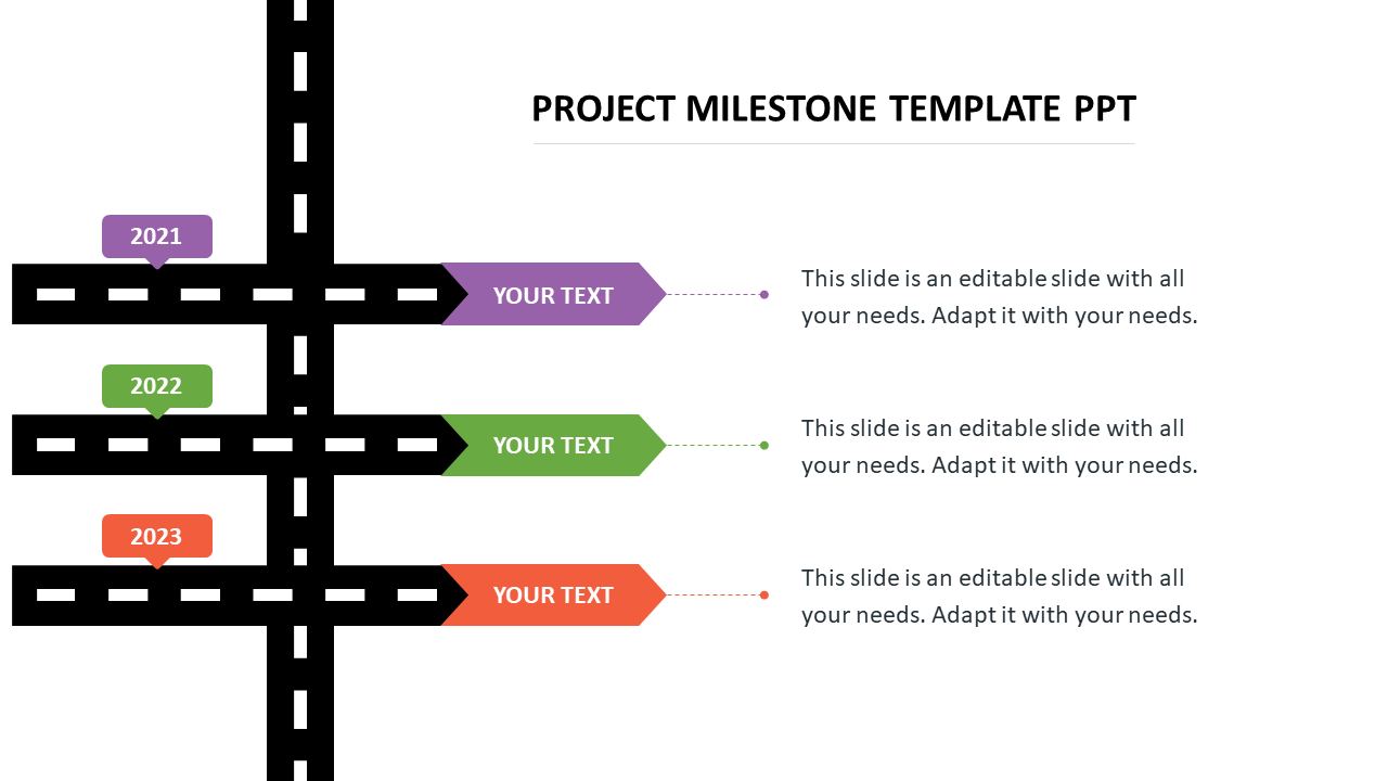 project milestone template ppt